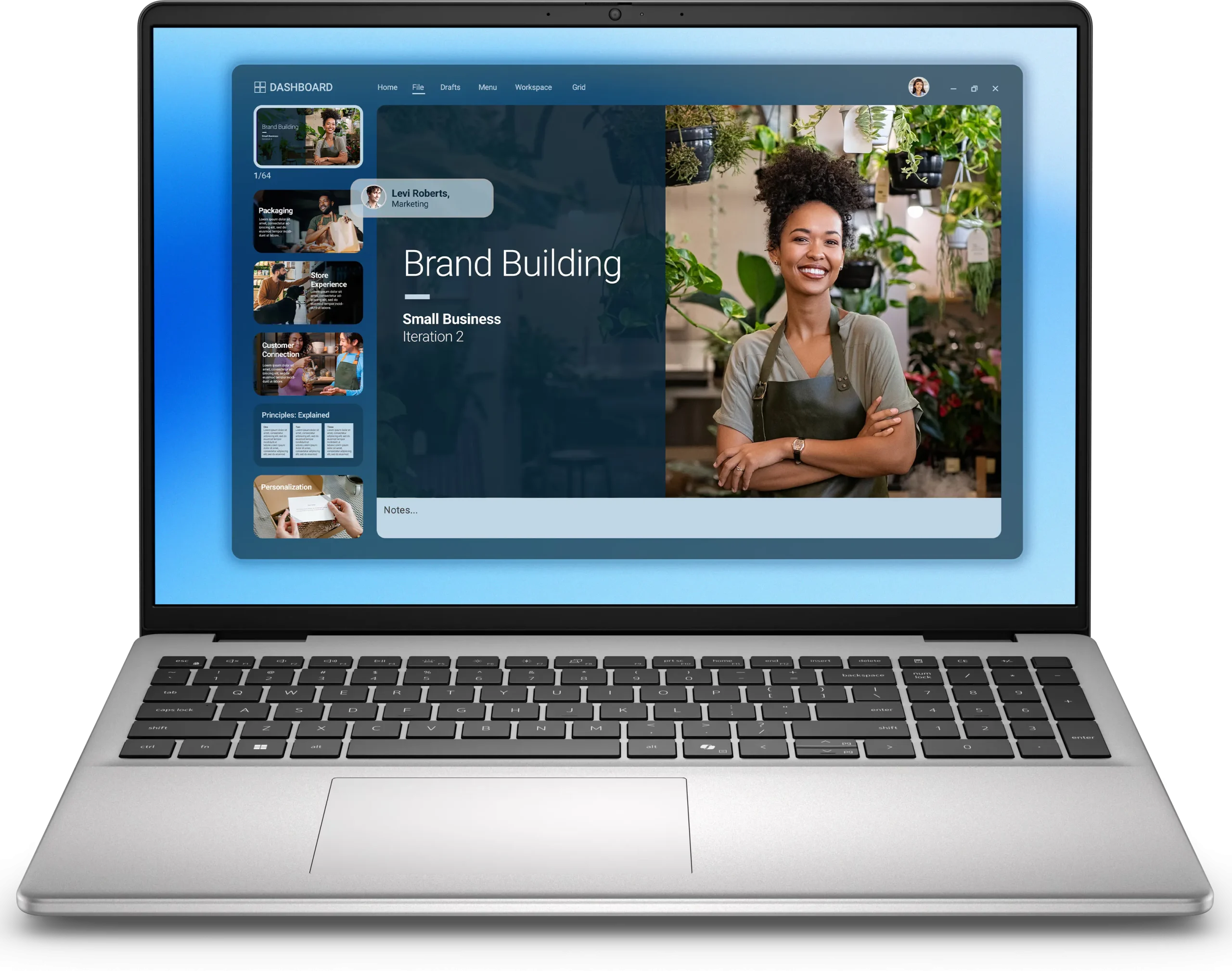 DELL 16 DC16251 16 inch FHD+ 300nits Core 5 120U 16GB 512GB SSD Backlit FP metalni silver